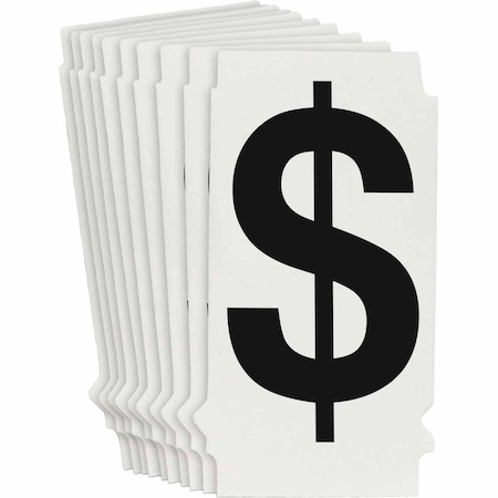 Brady Quik-Align 8205 Series Polyester 1.5 in Lbl Legend: $ Black 10PK 8205P-$